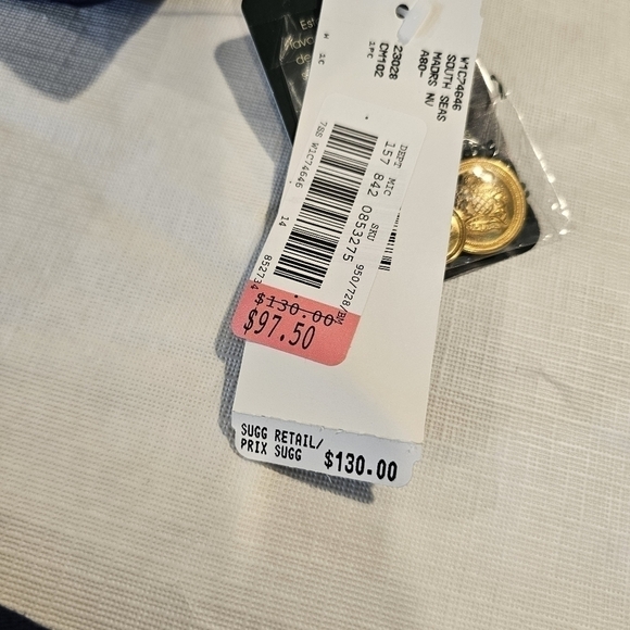 Nwt Ralph Lauren nautical cotton navy blue blazer Jacket sz 14 M L - Picture 8 of 13